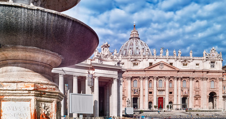 Rome, St. Peter's Basilica in Vatican