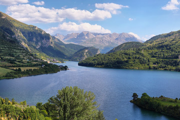 Lanuza Reservoir in Valle de Tena, Spain