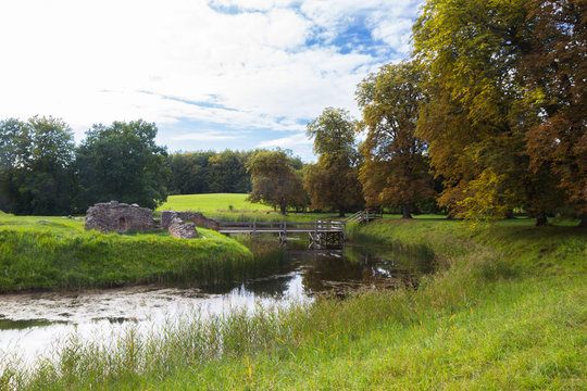 view of ruins of Asserbo caslte