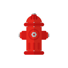 Fire hydrant. Vector. Isolated. 