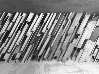 Concrete architecture background. Abstract empty dark room