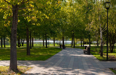 Path for pedestrians in the Park