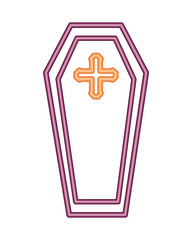Obraz premium halloween coffin isolated icon