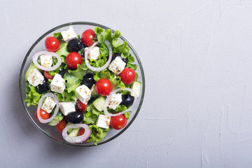 Fresh vegetables greek salad