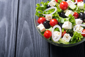 Fresh vegetables greek salad