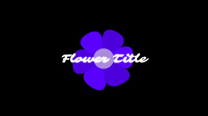 Flowery Title
