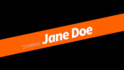 Slanted Banner Title