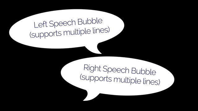Speech Bubbles Overlay