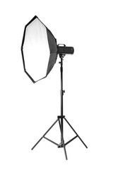 Studio lighting on white background. Food photography