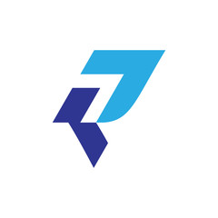 Q  letter with 7 logo design