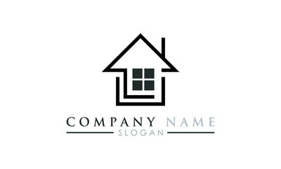 simple home line art