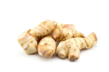 galangal isolated on white background.