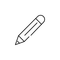 pencil icon. Element of construction for mobile concept and web apps illustration. Thin line icon for website design and development, app development