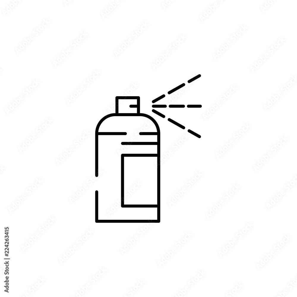 Poster spray paint icon. element of construction for mobile concept and web apps illustration. thin line ic