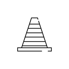 cone icon. Element of construction for mobile concept and web apps illustration. Thin line icon for website design and development, app development