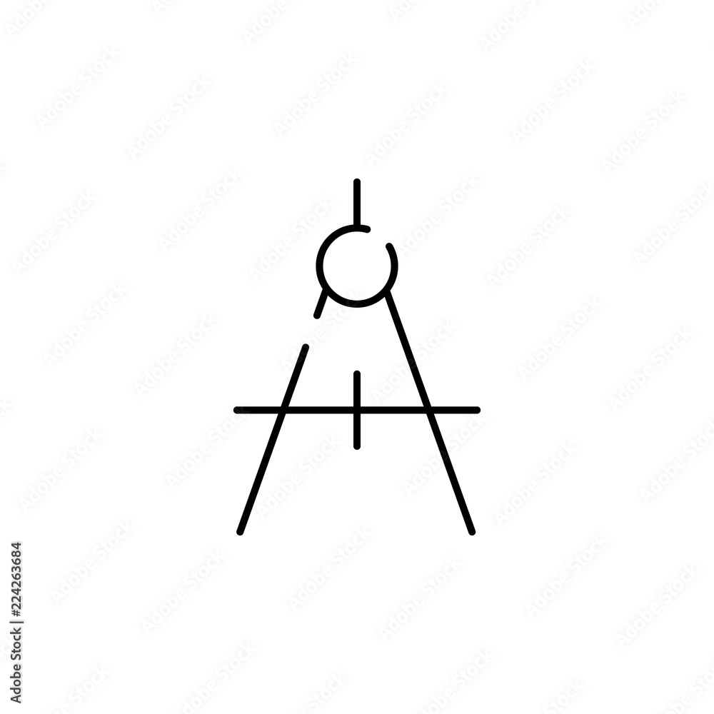 Poster compasses, measurement icon. element of construction for mobile concept and web apps illustration. t