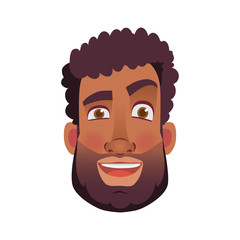 face of African man