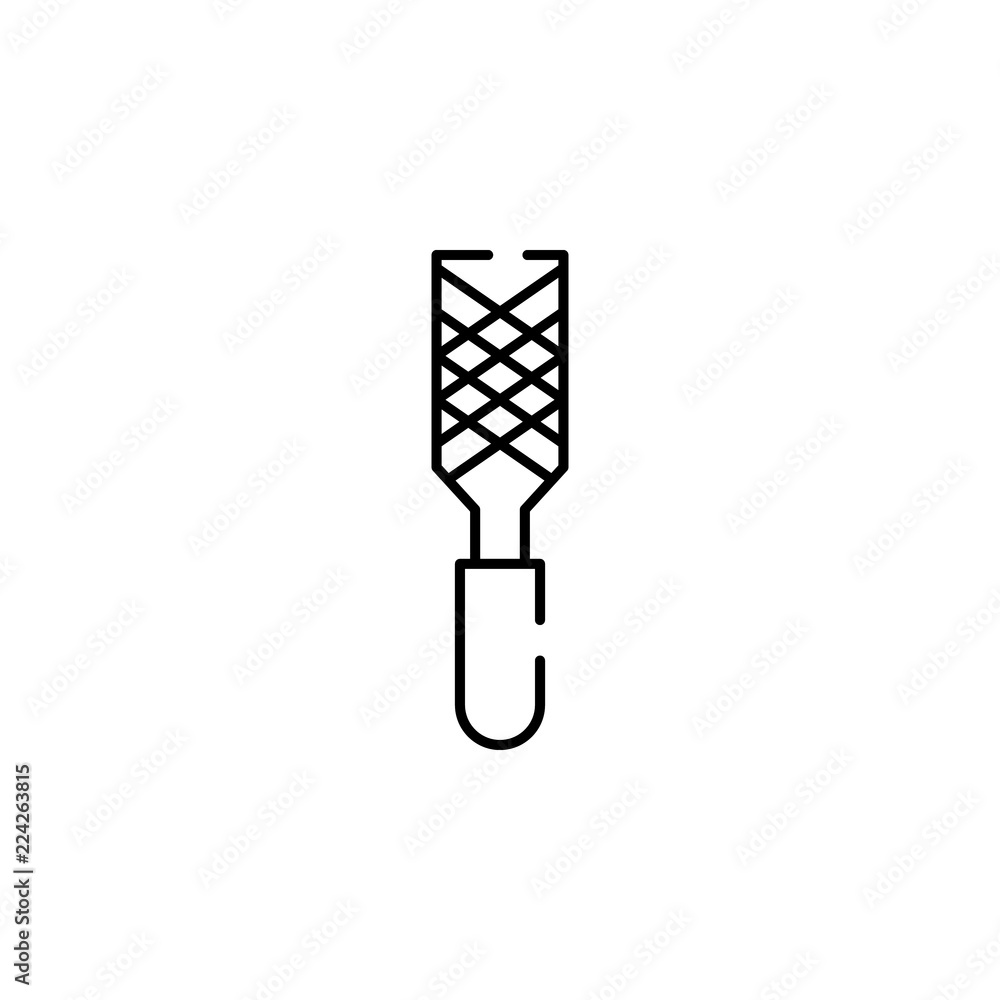 Poster rasp, chisel icon. element of construction for mobile concept and web apps illustration. thin line i