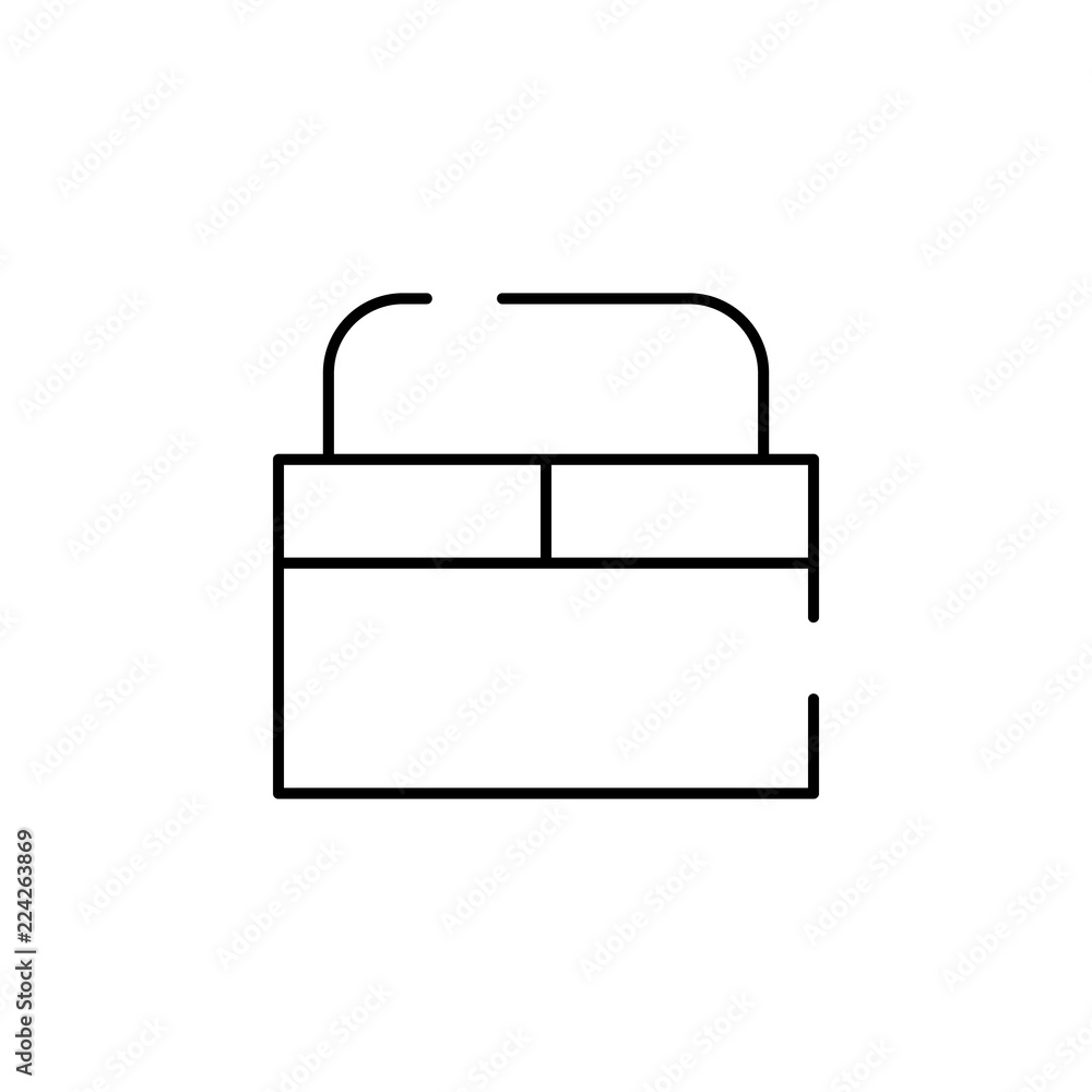Poster toolbox icon. Element of construction for mobile concept and web apps illustration. Thin line icon for website design and development, app development