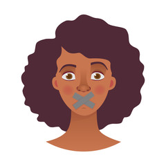 face of African woman