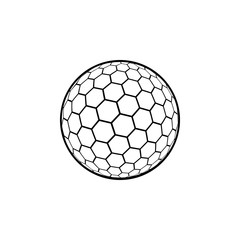 Golf ball icon. Element of balls icon for mobile concept and web apps. Detailed Golf ball icon can be used for web and mobile
