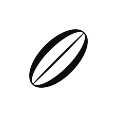 Rugby ball icon. Element of balls icon for mobile concept and web apps. Detailed Rugby ball icon can be used for web and mobile