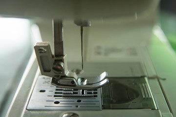 Close up sewing machine