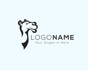 Head camel logo art