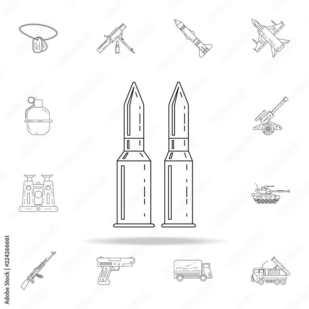 Poster cartridge icon. army icons universal set for web and mobile