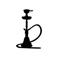 Hookah silhouette for design icon