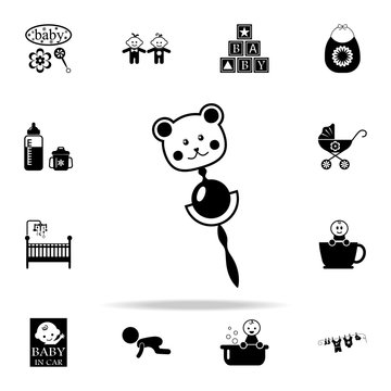 baby rattle icon. Baby icons universal set for web and mobile