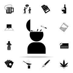 hemp icon. Bad habbits icons universal set for web and mobile