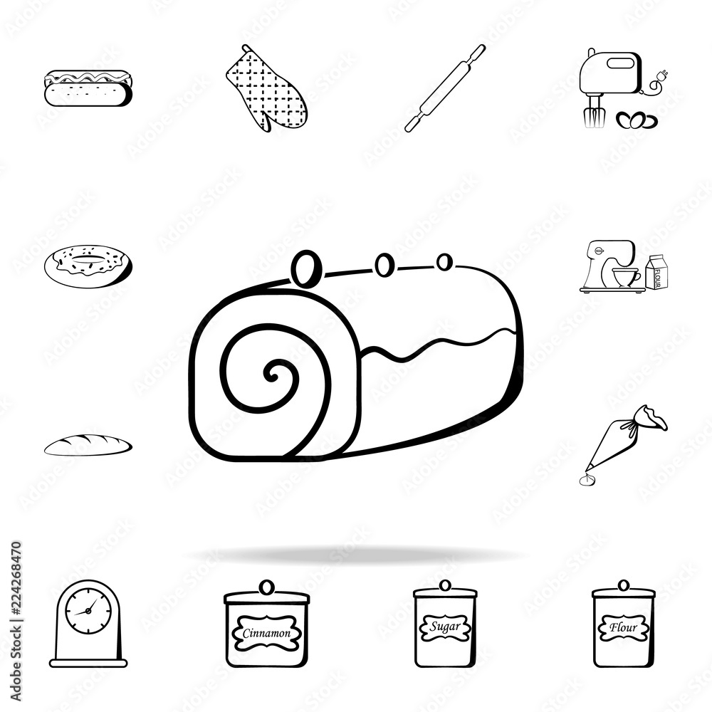 Poster roll icon. bakery shop icons universal set for web and mobile