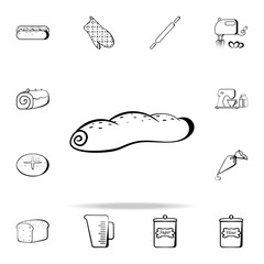 dough icon. Bakery shop icons universal set for web and mobile