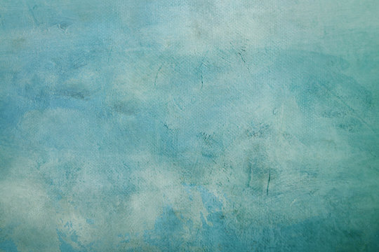 Blue abstract canvas background or texture