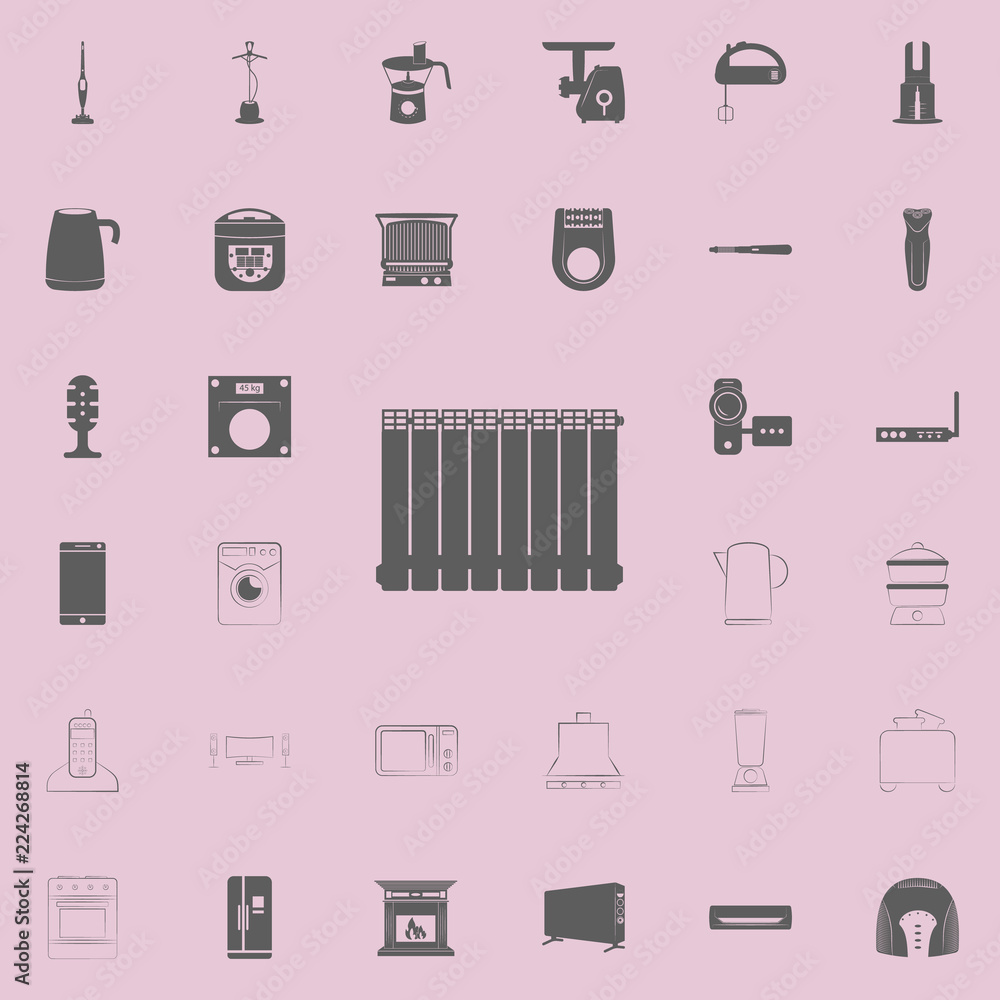 Poster radiator icon. electro icons universal set for web and mobile