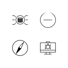 business simple outlined icons set - 224269000