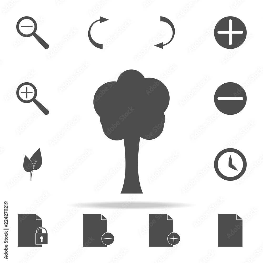 Poster tree silhouette icon. web icons universal set for web and mobile