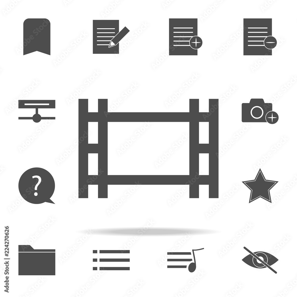 Poster camera roll icon. web icons universal set for web and mobile