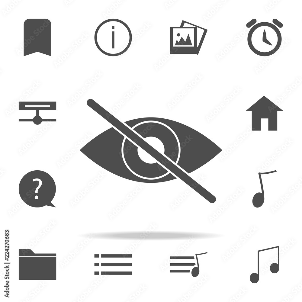 Poster forbidden to watch icon. web icons universal set for web and mobile
