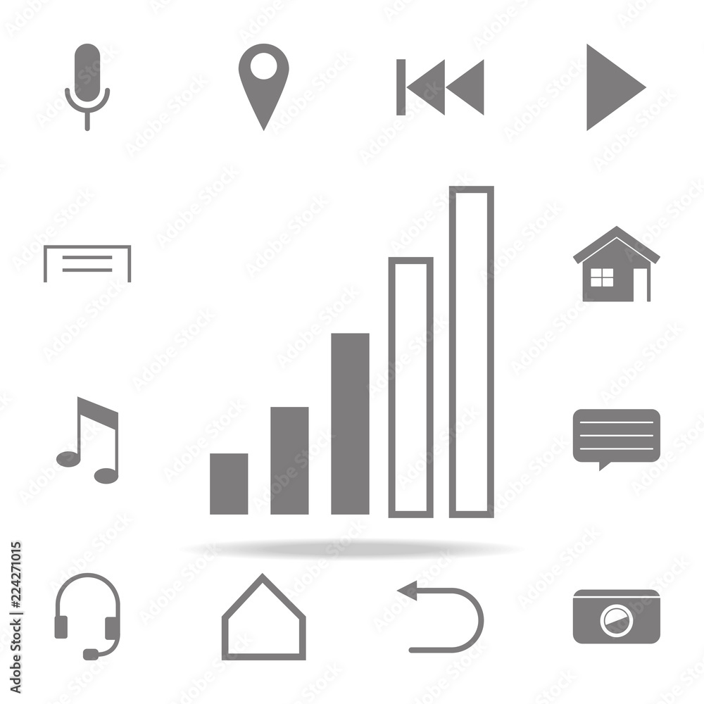 Poster phone signal icon. web icons universal set for web and mobile