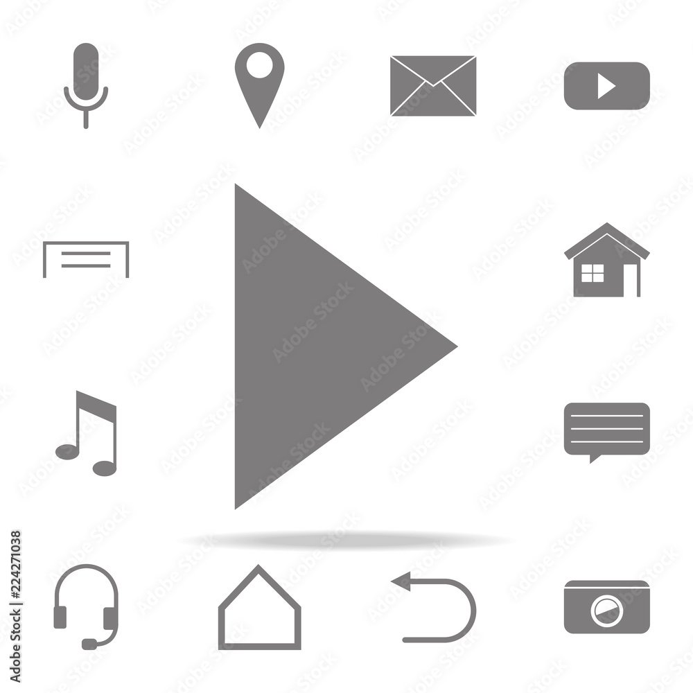 Poster play icon. web icons universal set for web and mobile