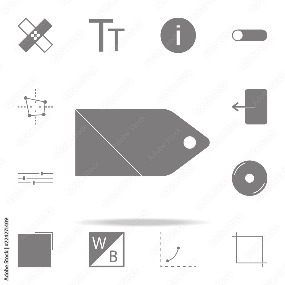 Poster price tag web icon. web icons universal set for web and mobile