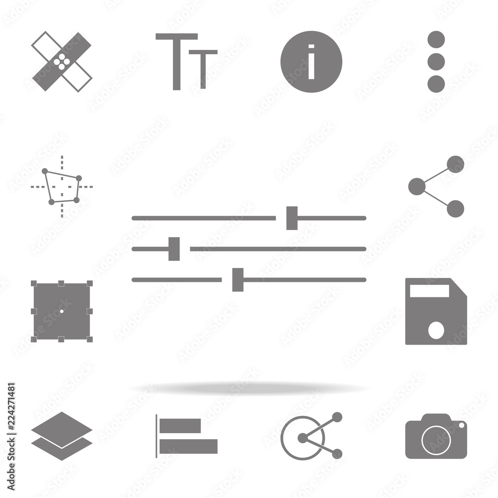 Poster tune image sign icon. web icons universal set for web and mobile
