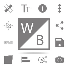 White balance sign icon. web icons universal set for web and mobile