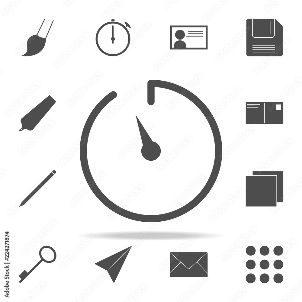 Poster stopwatch icon. web icons universal set for web and mobile