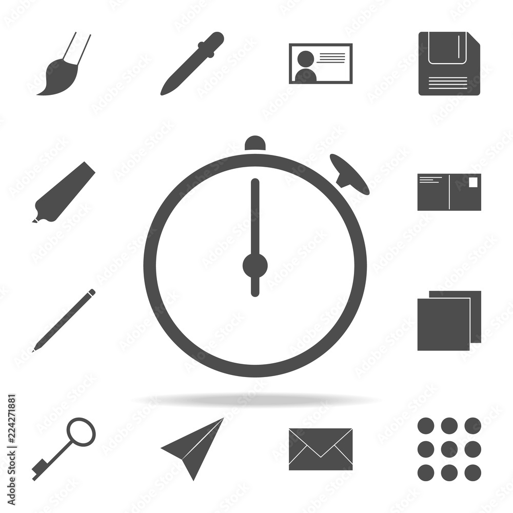 Poster stopwatch icon. web icons universal set for web and mobile