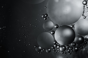 Black and White Droplets Background