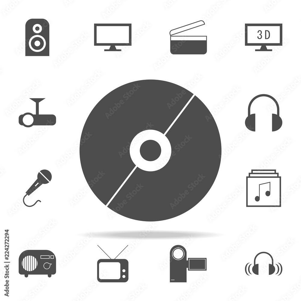 Poster cd disc icon. web icons universal set for web and mobile