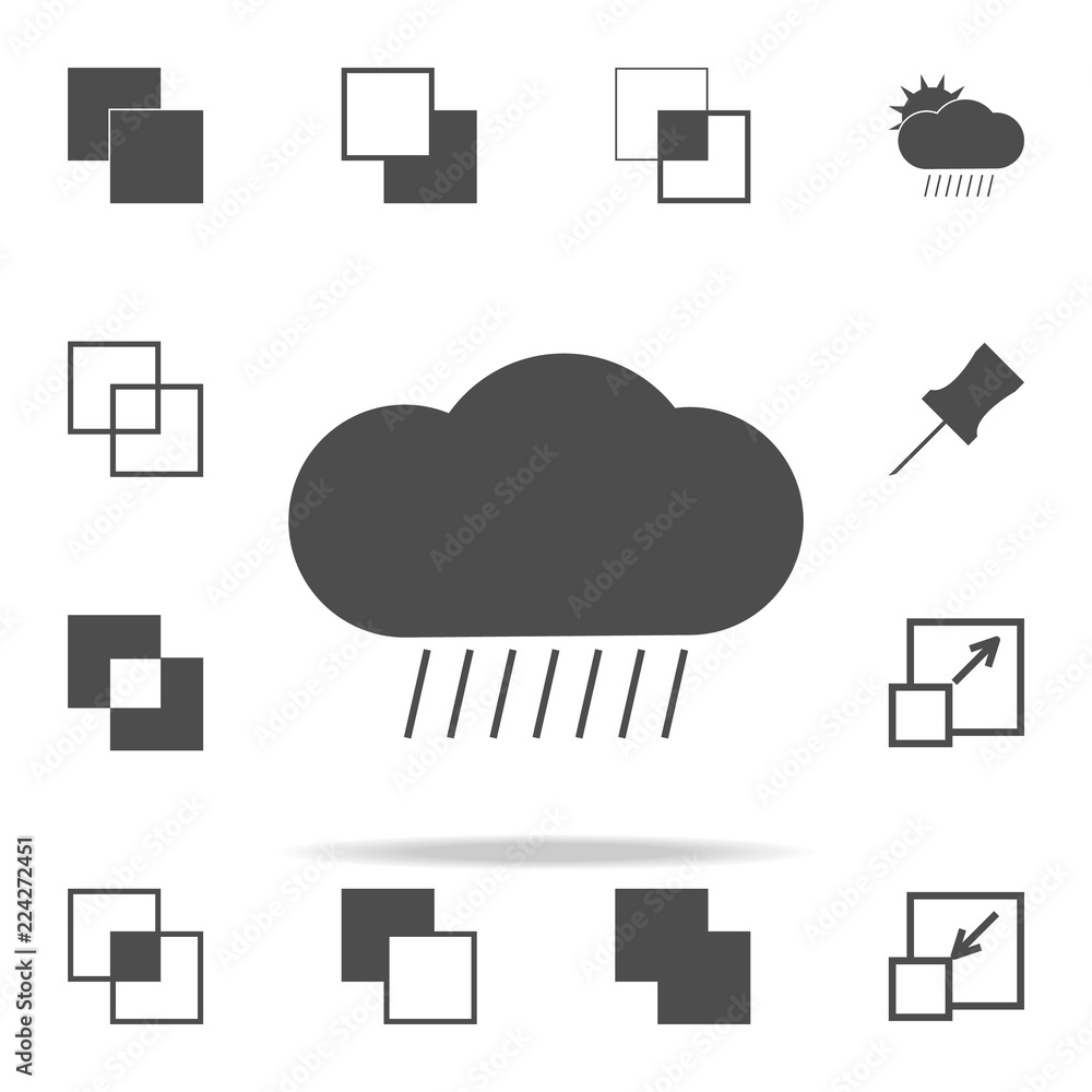 Poster a sign of rain icon. web icons universal set for web and mobile